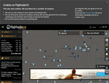 Tablet Screenshot of flightradar24.com